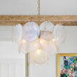 Load image into Gallery viewer, Farmhouze Light - French Luxury Opal Swirl Glass Round Tiered Chandelier - Chandelier - 20 in - 
