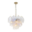 Load image into Gallery viewer, Farmhouze Light - French Luxury Opal Swirl Glass Round Tiered Chandelier - Chandelier - 20 in - 
