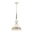 Load image into Gallery viewer, Farmhouze Light-French Vintage 1-Light Weathered Metal Dome Kitchen Pendant-Pendant-Black-
