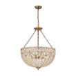 Load image into Gallery viewer, Farmhouze Light - French Vintage Bronze Crystal Large Bowl Cage Chandelier - Ceiling Light - 17.7 in - 

