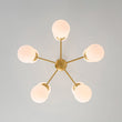 Load image into Gallery viewer, Farmhouze Light - Frosted Glass Bubble Branching Round Sputnik Chandelier - Chandelier - Brass - 
