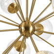 Load image into Gallery viewer, Farmhouze Light - Glam 12 - Light LED Glass Bubble Dimmable Round Sputnik Chandelier - Chandelier - Brass - 
