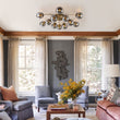 Load image into Gallery viewer, Farmhouze Light - Glam 12 - Light Round Sputnik Glass Globe Bubble Semi Flush - Chandelier - Smoked Glass - 
