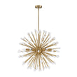 Load image into Gallery viewer, Farmhouze Light - Glam 6 - Light Marble Accents Sphere Firework Chandelier - Chandelier - 28.7 in - 

