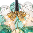 Load image into Gallery viewer, Farmhouze Light - Glam Dimmable Cluster Green White Glass Globe Bubble Chandelier - Chandelier - 5 Bulbs - 
