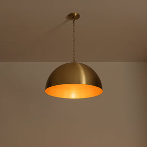 Farmhouze Light - Glam Luxury Gold Oversized Metal Dome Pendant Light - Pendant - 15 in - 