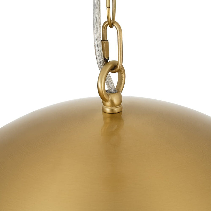 Farmhouze Light - Glam Luxury Gold Oversized Metal Dome Pendant Light - Pendant - 15 in - 