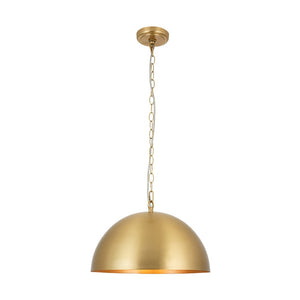 Farmhouze Light - Glam Luxury Gold Oversized Metal Dome Pendant Light - Pendant - 15 in - 