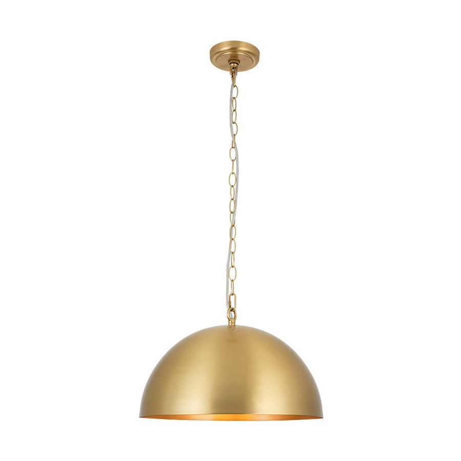 Farmhouze Light - Glam Luxury Gold Oversized Metal Dome Pendant Light - Pendant - 15 in - 