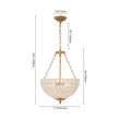 Load image into Gallery viewer, Farmhouze Light-Glam Vintage Bronze Crystal Large Bowl Cage Chandelier-Chandelier-Gold Bronze-
