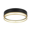 Load image into Gallery viewer, Farmhouze Light-Gold Ring Accent Black Round Dimmable LED Ceiling Light-Ceiling Light-15.7 in-

