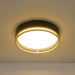 Load image into Gallery viewer, Farmhouze Light-Gold Ring Accent Black Round Dimmable LED Ceiling Light-Ceiling Light-15.7 in-
