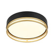 Load image into Gallery viewer, Farmhouze Light-Gold Ring Accent Black Round Dimmable LED Ceiling Light-Ceiling Light-15.7 in-
