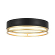 Load image into Gallery viewer, Farmhouze Light-Gold Ring Accent Black Round Dimmable LED Ceiling Light-Ceiling Light-15.7 in-
