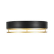 Load image into Gallery viewer, Farmhouze Light-Gold Ring Accent Black Round Dimmable LED Ceiling Light-Ceiling Light-15.7 in-
