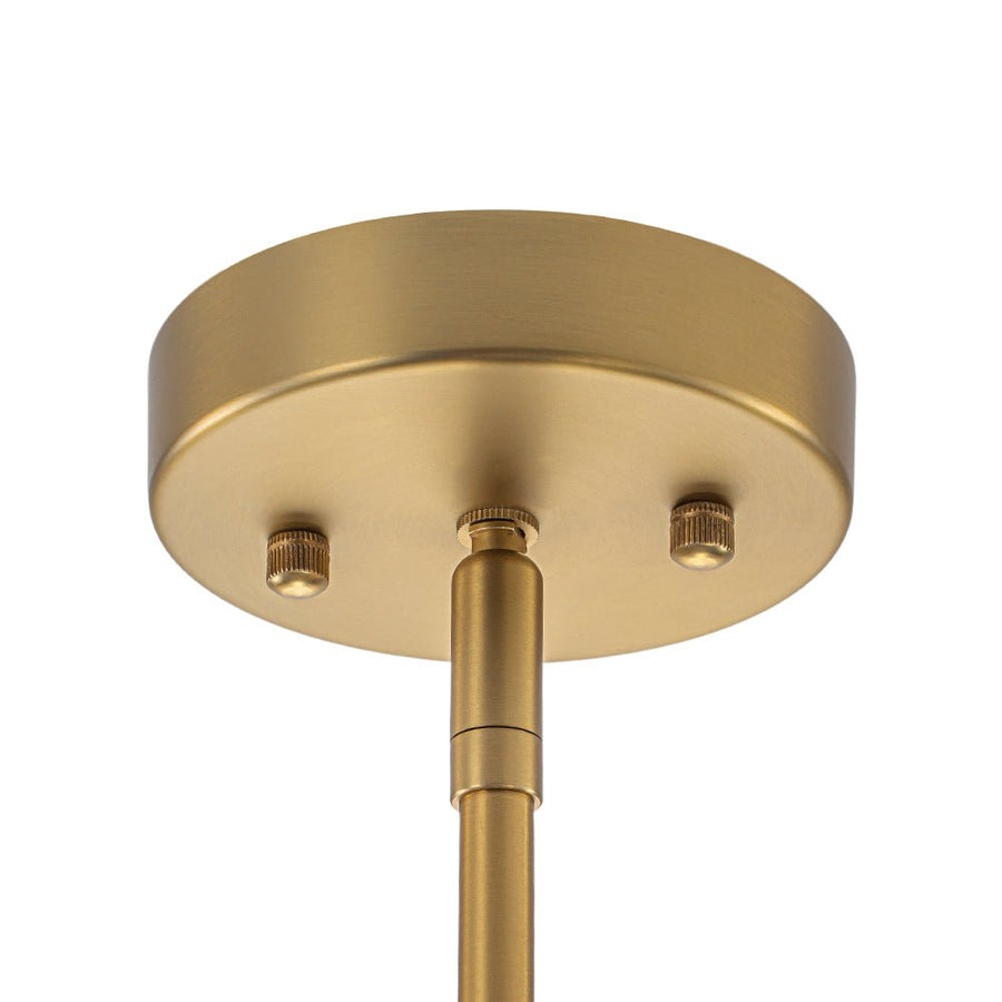 Farmhouze Light - Grudual Blue Glass Globe Linear Sputnik Island Chandelier - Chandelier - Black - 