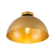Load image into Gallery viewer, Farmhouze Light-Industrial 1-Light Black Gold Dome Flush Mount Ceiling Light-Ceiling Light-15.7 in/Gold-
