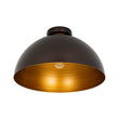 Load image into Gallery viewer, Farmhouze Light-Industrial 1-Light Black Gold Dome Flush Mount Ceiling Light-Ceiling Light-Oil-Rubbed Bronze-
