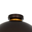 Load image into Gallery viewer, Farmhouze Light-Industrial 1-Light Black Gold Dome Flush Mount Ceiling Light-Ceiling Light-Oil-Rubbed Bronze-
