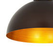 Load image into Gallery viewer, Farmhouze Light-Industrial 1-Light Black Gold Dome Flush Mount Ceiling Light-Ceiling Light-Oil-Rubbed Bronze-
