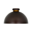 Load image into Gallery viewer, Farmhouze Light-Industrial 1-Light Black Gold Dome Flush Mount Ceiling Light-Ceiling Light-Oil-Rubbed Bronze-
