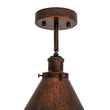 Load image into Gallery viewer, Farmhouze Light - Industrial Antique Copper Adjustable Cone Semi Flush Wall Sconce - Ceiling Light - 2 Packs - 
