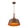 Load image into Gallery viewer, Farmhouze Light-Industrial Antique Red Copper Patina 1-Light Bell Iron Pendant-Chandelier-15.7 in-
