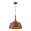 Load image into Gallery viewer, Farmhouze Light-Industrial Antique Red Copper Patina 1-Light Bell Iron Pendant-Chandelier-15.7 in-
