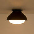 Load image into Gallery viewer, Farmhouze Light-Industrial Black Metal White Glass Dome Ceiling Light-Ceiling Light-9 in-
