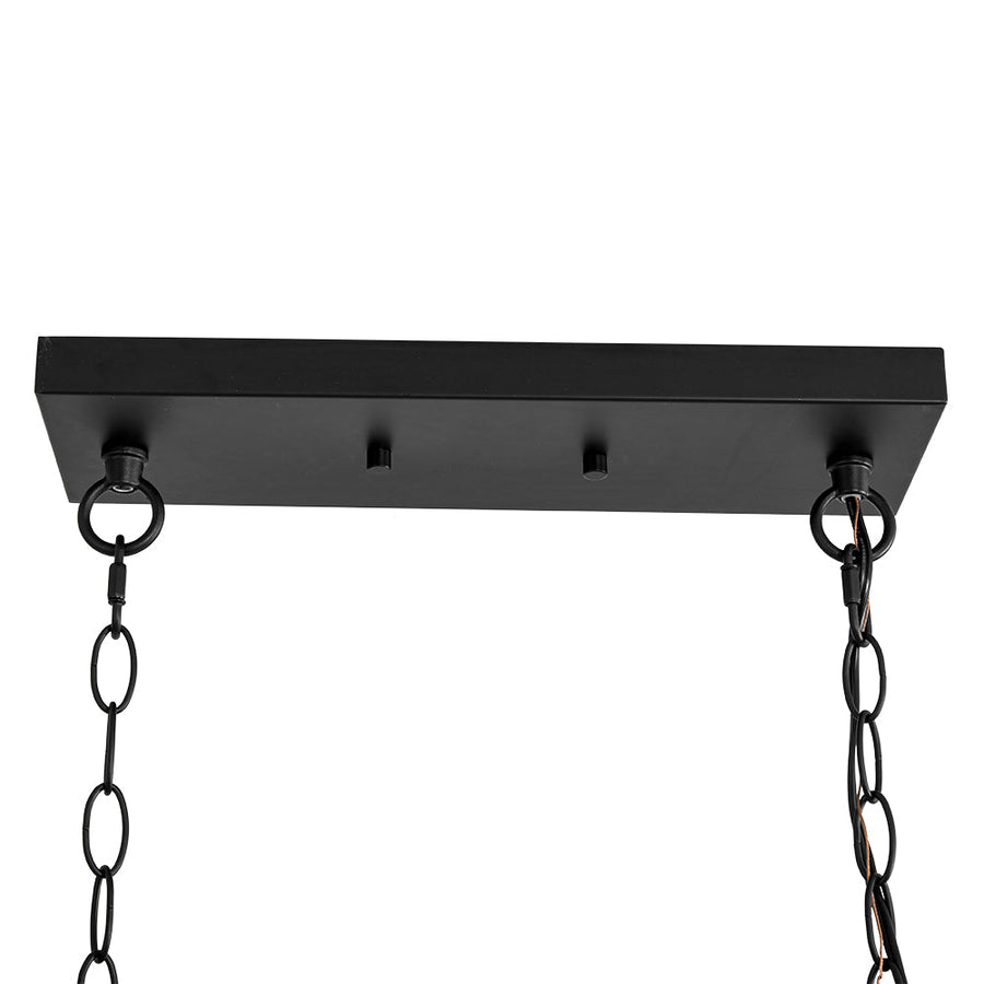 Industrial Rectangle Cage Linear Island Chandelier | Farmhouze Light