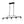 Load image into Gallery viewer, Farmhouze Light - Industrial Black Seeded Glass Linear Island Pendant / Semi Flush - Chandelier - Black - 
