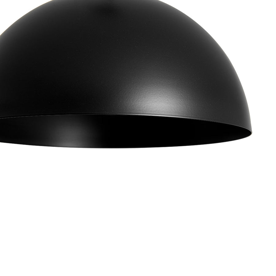 Farmhouze Light - Industrial Farmhouse Single Metal Dome Pendant Light - Chandelier - Black - 