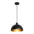 Load image into Gallery viewer, Farmhouze Light - Industrial Farmhouse Single Metal Dome Pendant Light - Chandelier - Black - 
