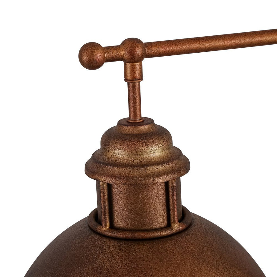 Farmhouze Light - Industrial Kitchen Linear Pot Lid Island Pendant Light - Chandelier - Rusted Bronze - 
