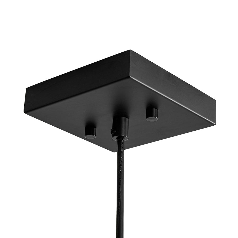 Farmhouze Light - Industrial Matte Black 1 - Light Square Metal Cage Pendant - Pendant - Black - 