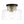 Load image into Gallery viewer, Farmhouze Light - Industrial Round Clear Glass Drum Semi Flush Ceiling Light - Ceiling Light - Black + Brass - 

