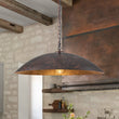 Load image into Gallery viewer, Farmhouze Light - Industrial Saucer Oversized Dome Pendant Light - Chandelier - Rusty Copper - 
