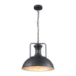 Load image into Gallery viewer, Farmhouze Light-Industrial Single Dome Pendant Light-Pendant-Brushed Antique Silver-
