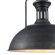 Load image into Gallery viewer, Farmhouze Light-Industrial Single Dome Pendant Light-Pendant-Brushed Antique Silver-
