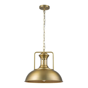 Farmhouze Light - Industrial Single Dome Pendant Light - Pendant - Rusty - 