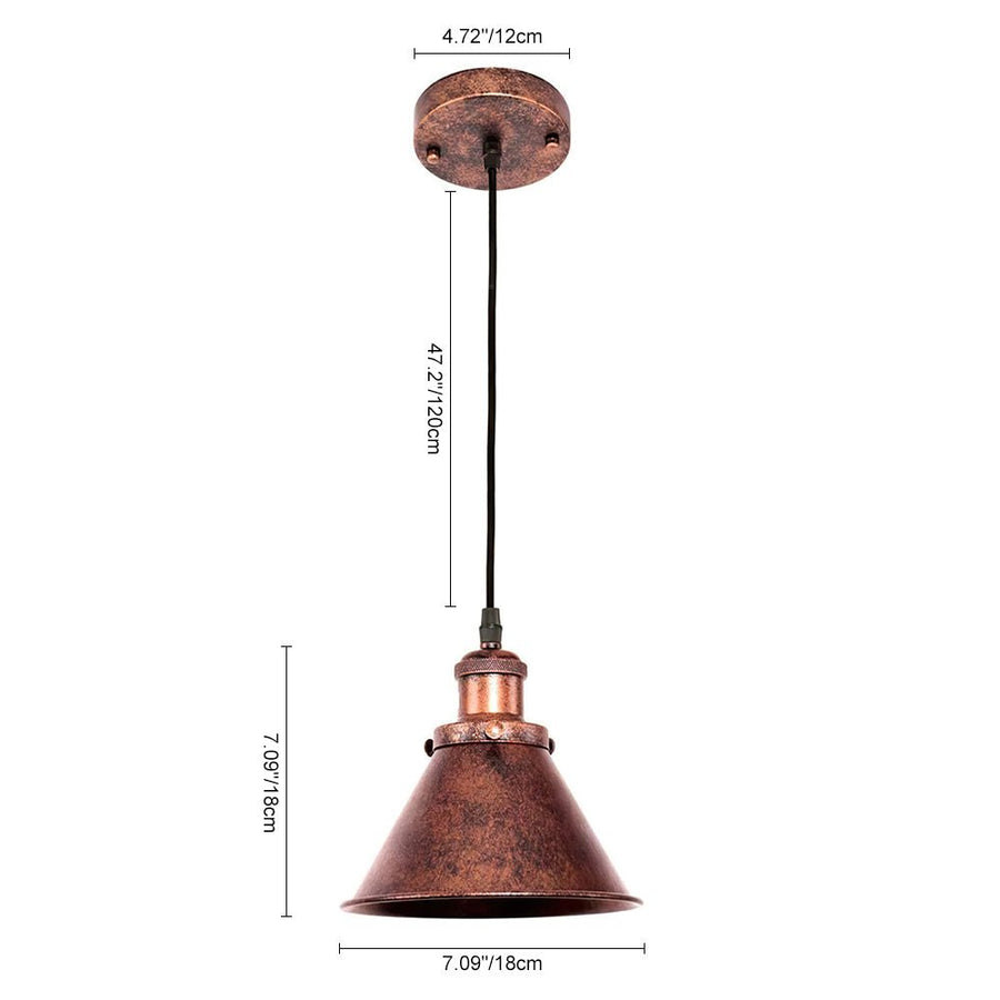 Farmhouze Light - Industrial Vintage Antique Metal Copper Pendant Light - Pendant - 2 Packs - 