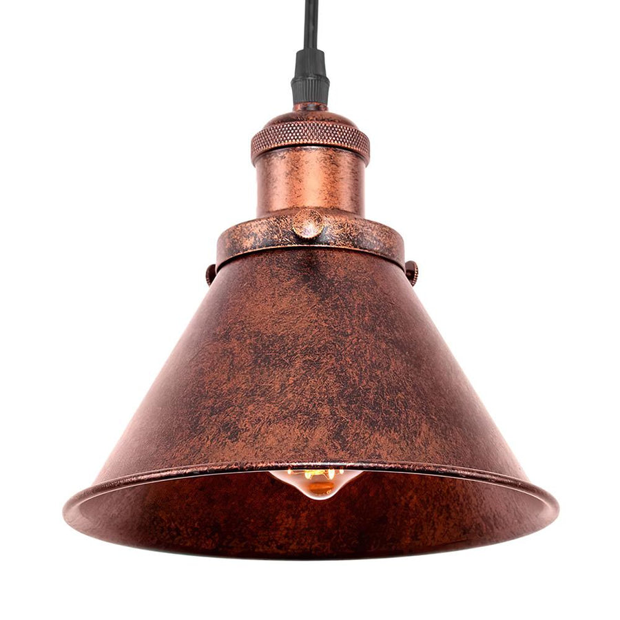 Farmhouze Light - Industrial Vintage Antique Metal Copper Pendant Light - Pendant - 2 Packs - 