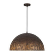 Load image into Gallery viewer, Farmhouze Light - Industrial Weathered Bronze Style Oversized Metal Dome Pendant - Chandelier - 23.6 in - 
