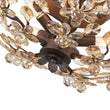 Load image into Gallery viewer, Farmhouze Light-Italy 5-Light Round Champagne Crystal Flower Semi Flush-Ceiling Light-Oil Rubbed Bronze-
