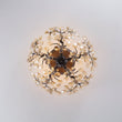 Load image into Gallery viewer, Farmhouze Light-Italy 5-Light Round Champagne Crystal Flower Semi Flush-Ceiling Light-Oil Rubbed Bronze-
