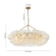 Load image into Gallery viewer, Farmhouze Light - Kitchen Dining Swirled Glass Bubble Round Chandelier - Chandelier - 32in - 

