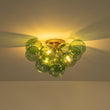 Load image into Gallery viewer, Farmhouze Light - Lake House Cluster Green Glass Globe Bubble Ceiling Light - Ceiling Light - Green Bubble - 
