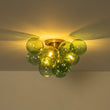 Load image into Gallery viewer, Farmhouze Light - Lake House Cluster Green Glass Globe Bubble Ceiling Light - Ceiling Light - Green Bubble - 
