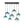 Load image into Gallery viewer, Farmhouze Light - Lake House Gradient Blue Glass Bubble Linear Island Chandelier - Chandelier - Blue - 
