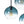 Load image into Gallery viewer, Farmhouze Light - Lake House Gradient Blue Glass Bubble Linear Island Chandelier - Chandelier - Blue - 
